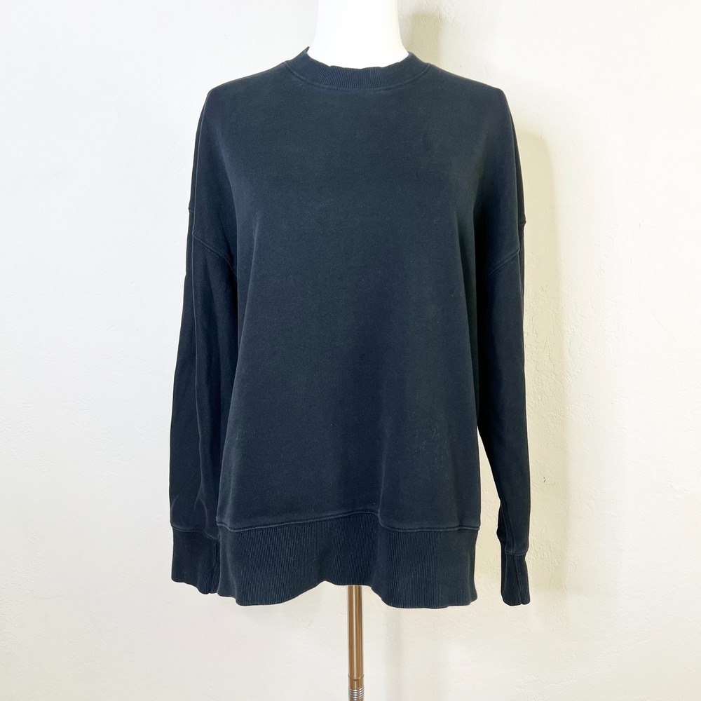Vuori‎ Sweatshirt Restore Crewneck Womens Size M Black Long Sleeve Pullover Soft
